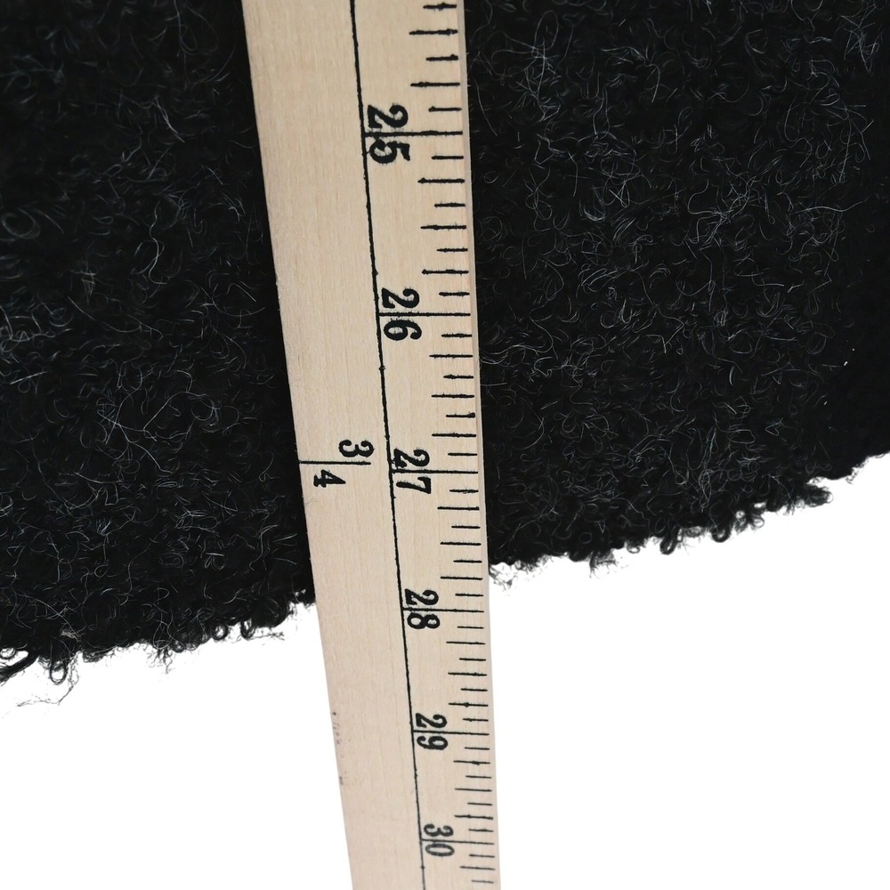 Y2K Whimsical Sioni Floral Lace Cardigan Jacket Black White Wool Mohair Blend - Picture 16 of 16